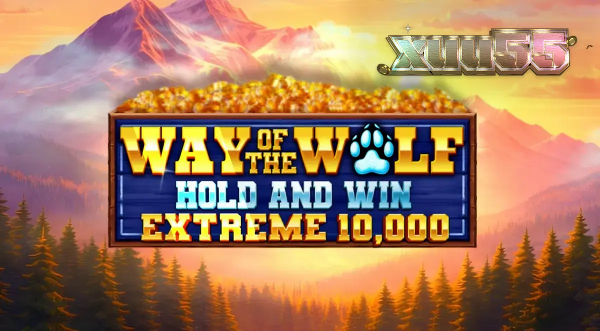 Cenário noturno e misterioso de Way of the Wolf Hold and Win Extreme 10,000